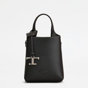 Tods black micro bag in leather